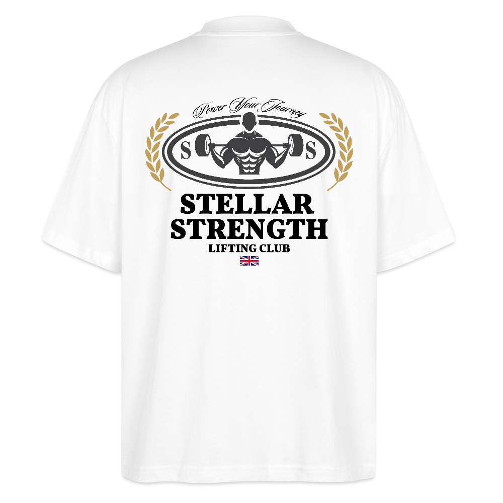 stellar strength classic edition oversized T-shirt black - white