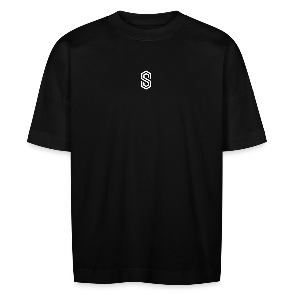 stellar pump loading oversized t-shirt white - black