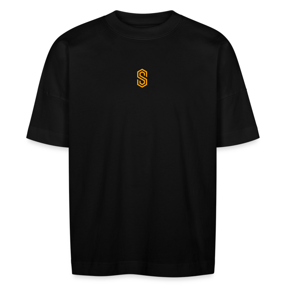 stellar pump loading oversized t-shirt orange - black