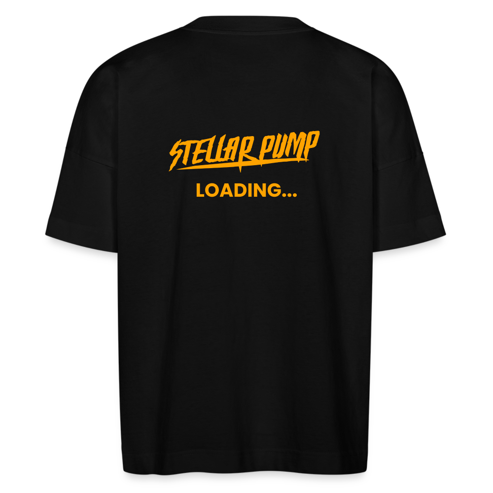 stellar pump loading oversized t-shirt orange - black