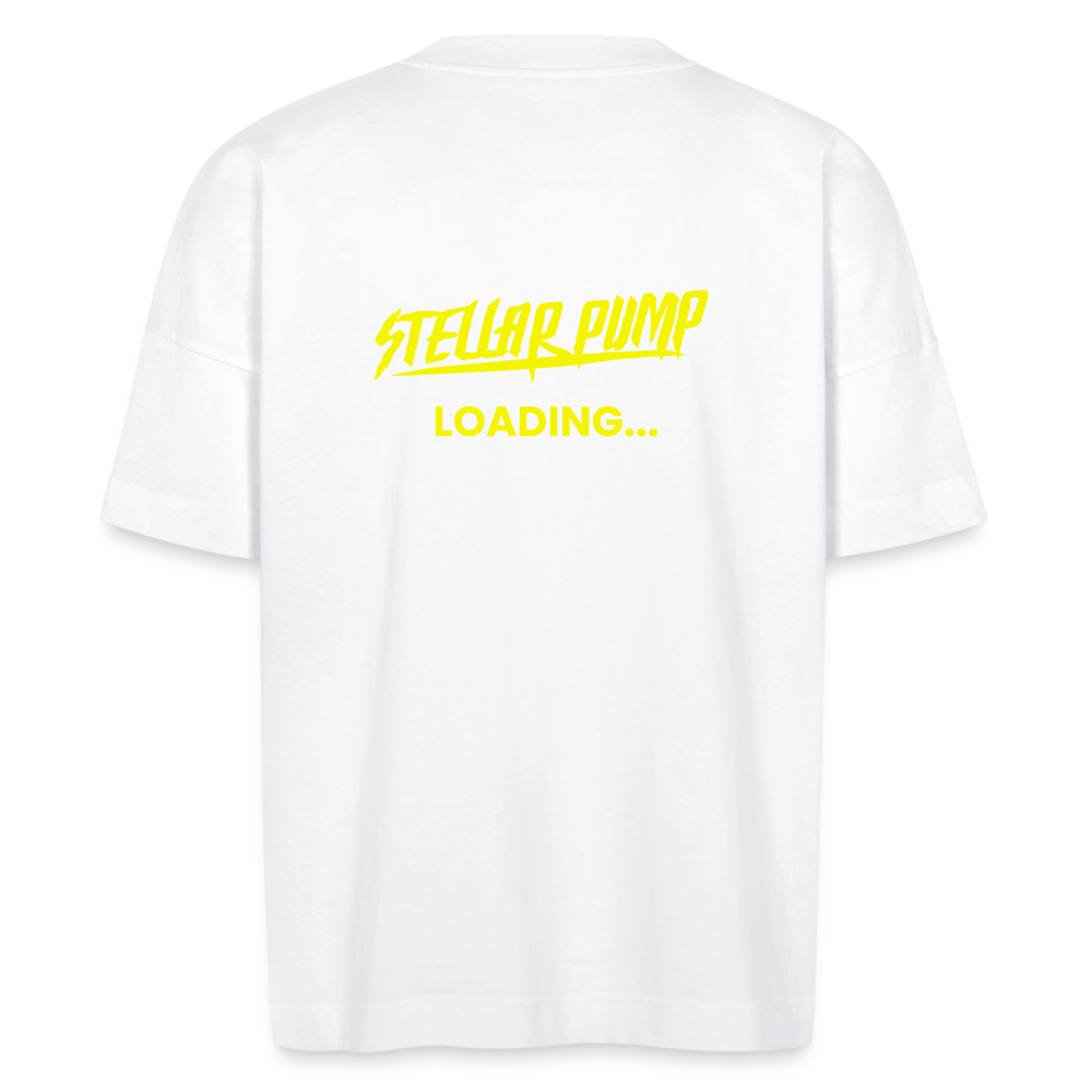 stellar pump loading oversized t-shirt yellow - white